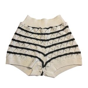 Zara NWT Crochet Shorts Chevron Unlined Women’s size small and medium